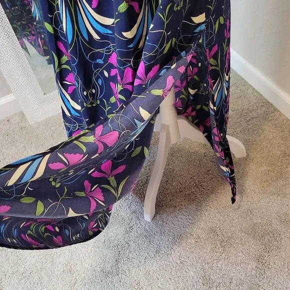 ModCloth Faux Wrap Sleeveless Maxi Dress  Floral Size S - Picture 3 of 9